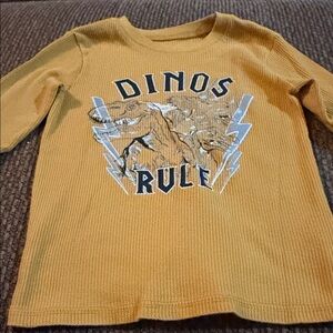Garanimals Mustard Long Sleeve Dinosaur Tee